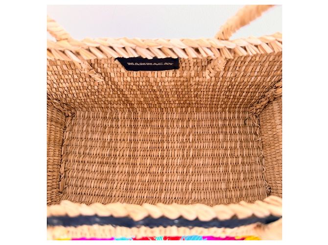 Autre Marque Nannacay Raffia Tote Bag with Multicoloured Tassels - view 5