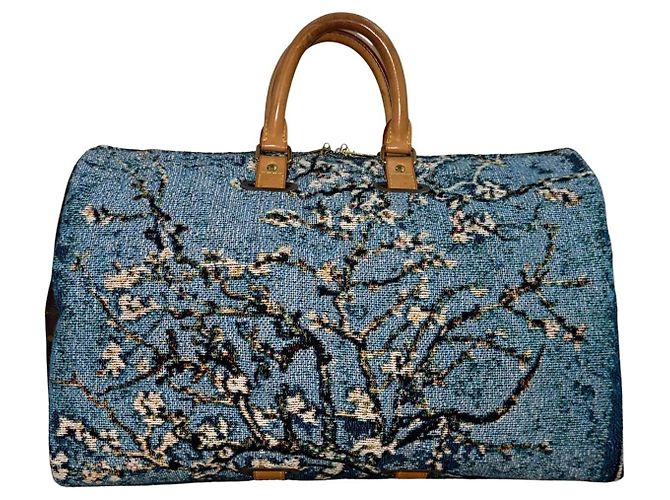 LOUIS VUITTON Keepall 45 Amandiers en fleurs Van Gogh Custom - vista 2