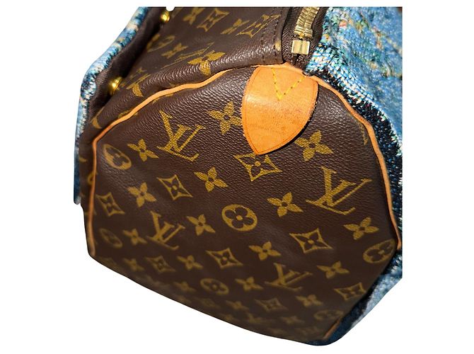 LOUIS VUITTON Keepall 45 Amandiers en fleurs Van Gogh Custom - vista 9