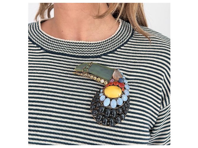 Autre Marque Iradj Moini Toucan Halskette mit Edelsteinen - Ansicht 5