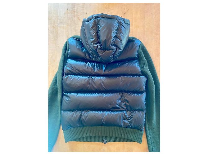 Moncler Bi-Material Cardigan mit Kapuze - Grün - XL - Ansicht 4