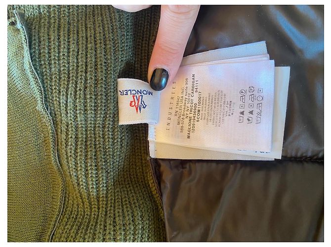Moncler Bi-Material Cardigan mit Kapuze - Grün - XL - Ansicht 8