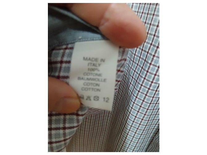 Autre Marque Camicia Pal Zileri a quadri in cotone da uomo - vista 6