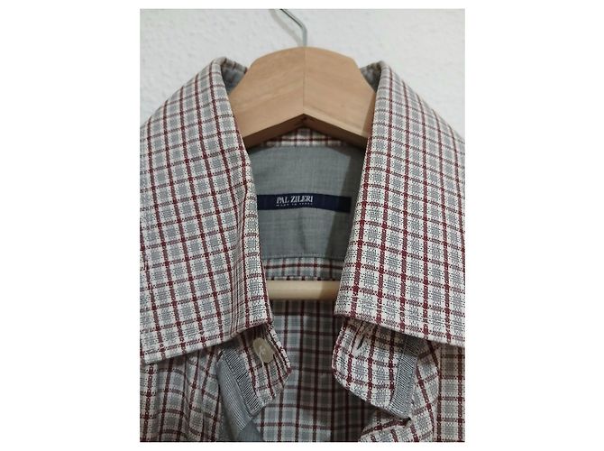 Autre Marque Camicia Pal Zileri a quadri in cotone da uomo - vista 8