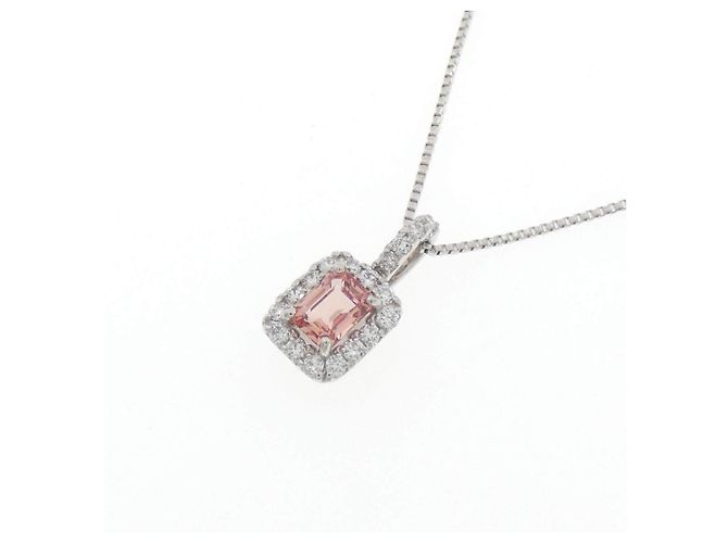 Autre Marque Collana in platino, zaffiro e diamante - vista 3