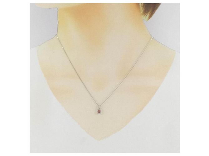 Autre Marque Collana in platino, zaffiro e diamante - vista 6