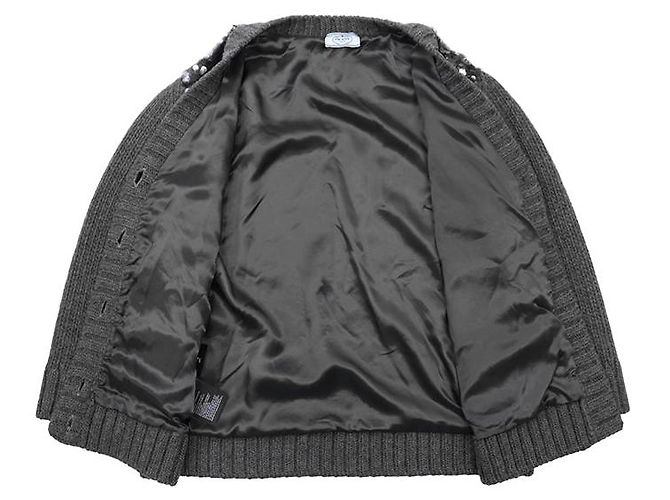 Cardigã de malha de lã e cashmere Prada - vista 9