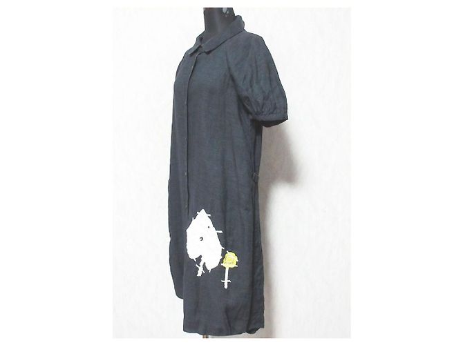 Autre Marque vestido de lino herbarium de mina perhonen - vista 3