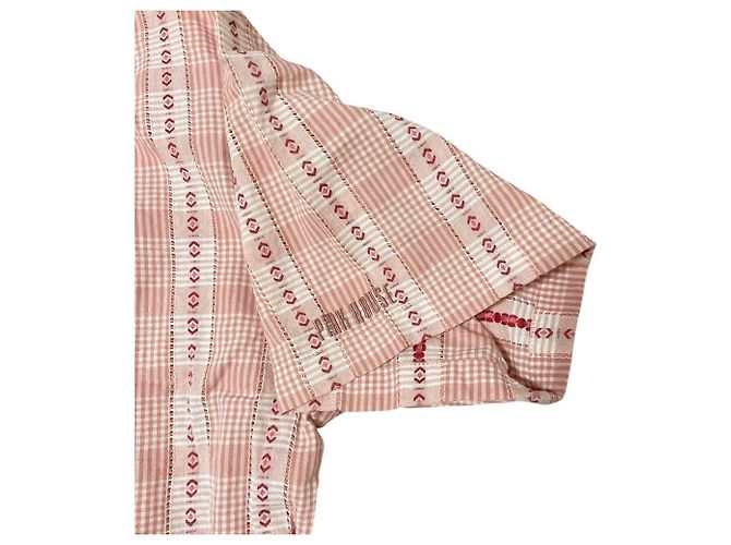 Autre Marque Camicia a maniche corte a quadri con volant PINK HOUSE - vista 4