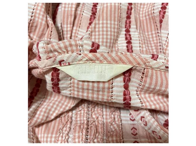 Autre Marque Camicia a maniche corte a quadri con volant PINK HOUSE - vista 5