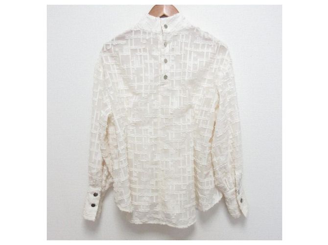 Autre Marque Blusa transparente de cuello mao COEL - vista 2