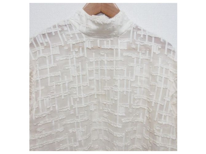 Autre Marque Blusa transparente de cuello mao COEL - vista 3