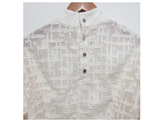 Autre Marque Blusa transparente de cuello mao COEL - vista 4