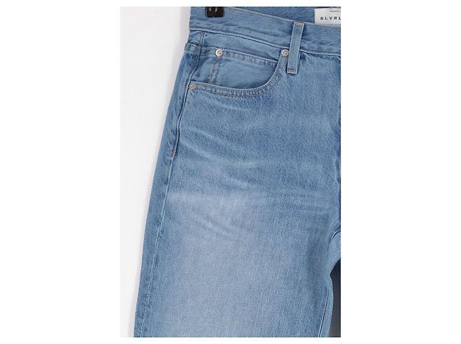 Autre Marque Vaqueros rectos de algodón azul SLVRLAKE Talla 28 - vista 4