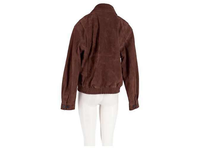 Autre Marque LEATHER Chaqueta de cuero marrón - vista 2