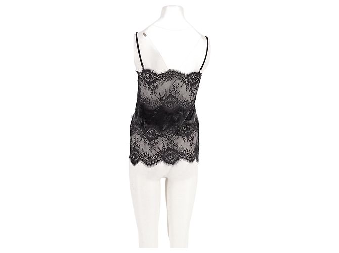 Autre Marque Top cropped nero con pizzo HERSKIND - vista 2