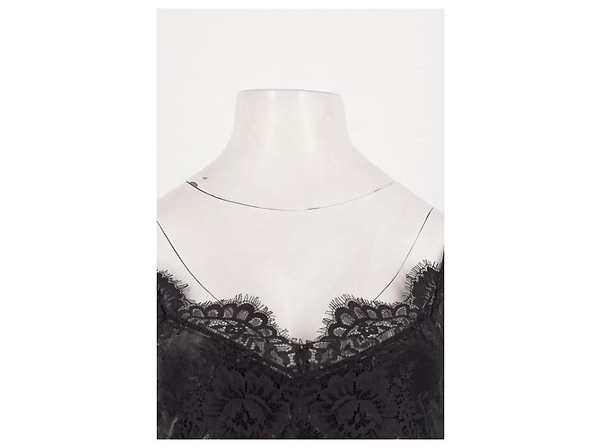 Autre Marque Top cropped nero con pizzo HERSKIND - vista 5