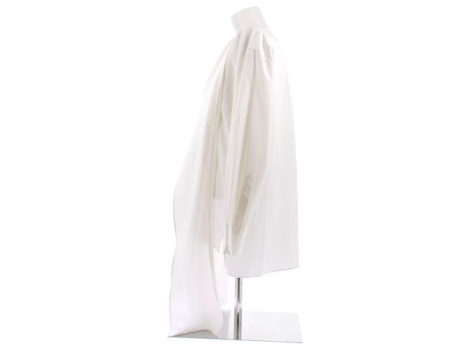 Blusa in cotone ecru Massimo Dutti S - vista 4