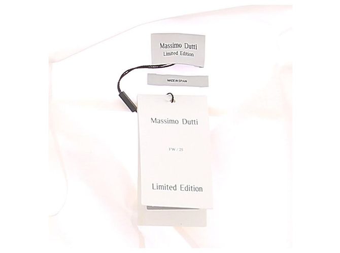 Blusa in cotone ecru Massimo Dutti S - vista 5