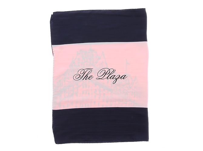 Sciarpa di seta Tommy Hilfiger X The Plaza Blu navy - vista 4