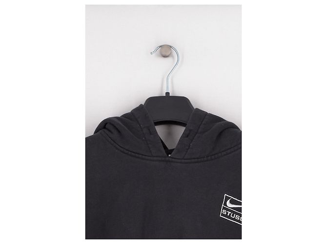 Sudadera con capucha Nike negra de algodón - vista 3