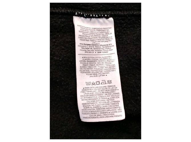 Sudadera con capucha Nike negra de algodón - vista 6