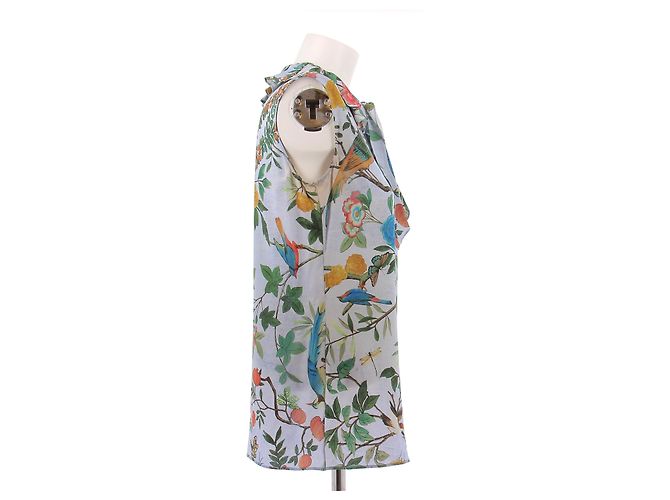 Gucci Blusa con estampado floral - vista 3