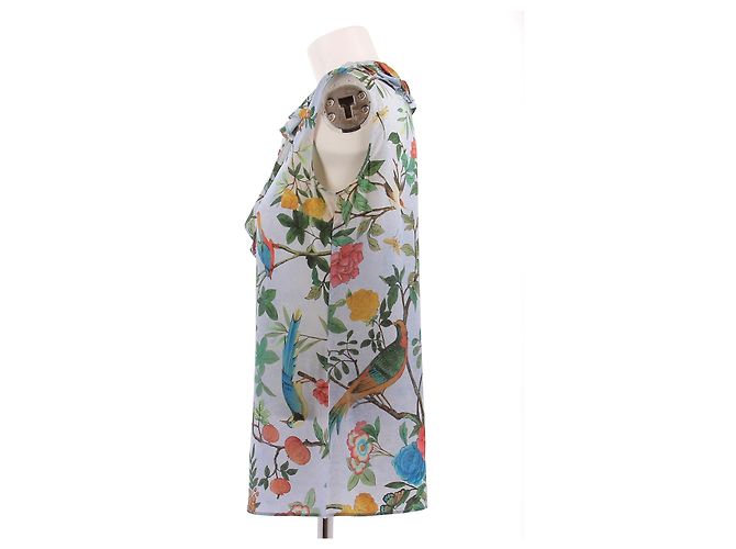 Gucci Blusa con estampado floral - vista 4