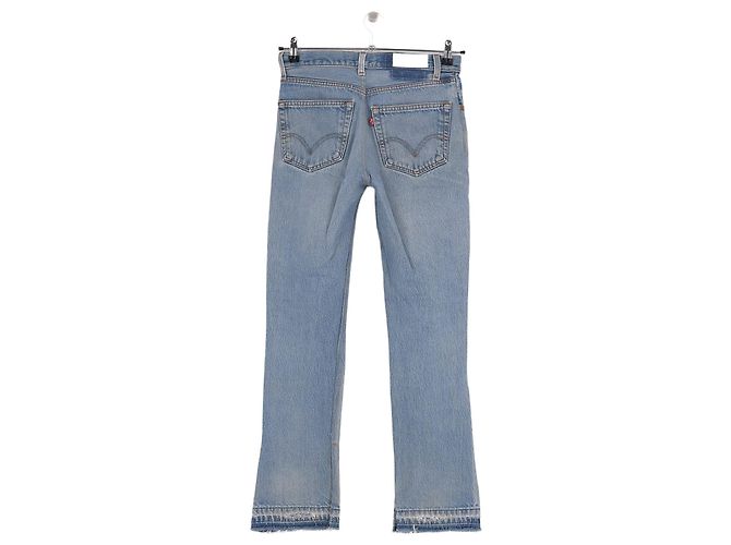 Jeans Levi's x RE/DONE Azul Claro Flare com Rasgos 26 - vista 2