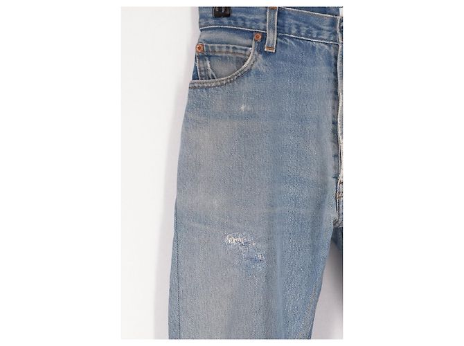 Jeans Levi's x RE/DONE Azul Claro Flare com Rasgos 26 - vista 4