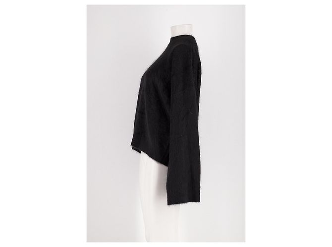 Autre Marque SOPHIE SCHNOOR Wollpullover Schwarz Rundhals - Ansicht 3