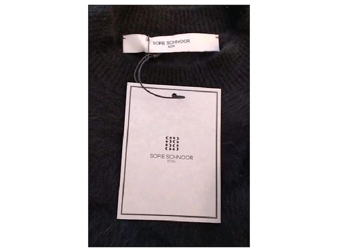 Autre Marque SOPHIE SCHNOOR Wollpullover Schwarz Rundhals - Ansicht 7