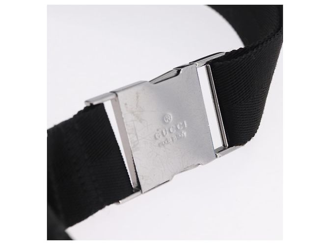 GUCCI GG Canvas Waist bag Black Silver 28566 - vista 10