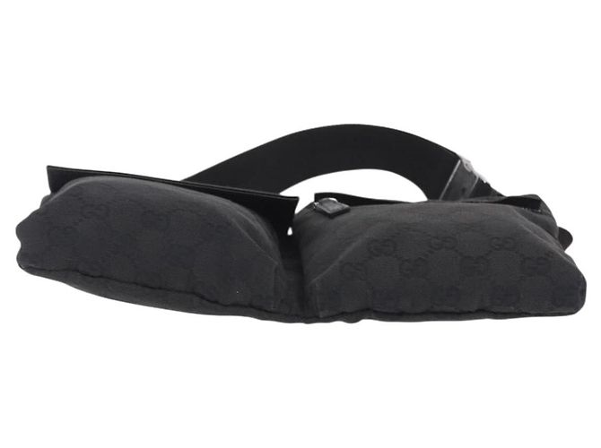 GUCCI GG Canvas Waist bag Black Silver 28566 - vista 11