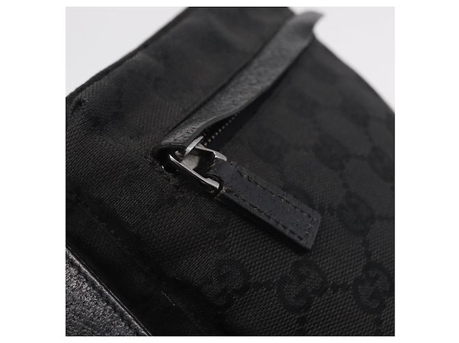 GUCCI GG Canvas Waist bag Black Silver 28566 - vista 17