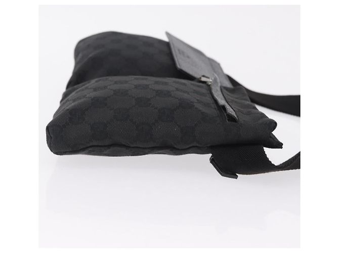 GUCCI GG Canvas Waist bag Black Silver 28566 - vista 4