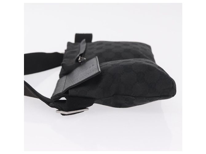GUCCI GG Canvas Waist bag Black Silver 28566 - vista 5