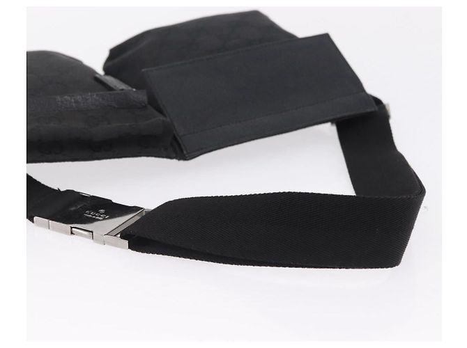 GUCCI GG Canvas Waist bag Black Silver 28566 - vista 7