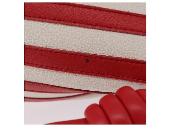 LOEWE Tote Bag Leder Rot Silber - Ansicht 10