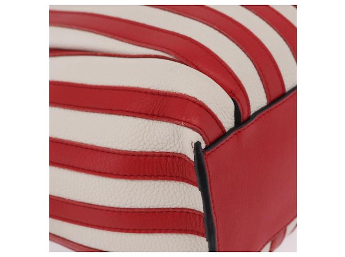 LOEWE Tote Bag Leder Rot Silber - Ansicht 16