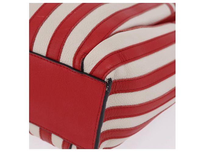 LOEWE Tote Bag Leder Rot Silber - Ansicht 17