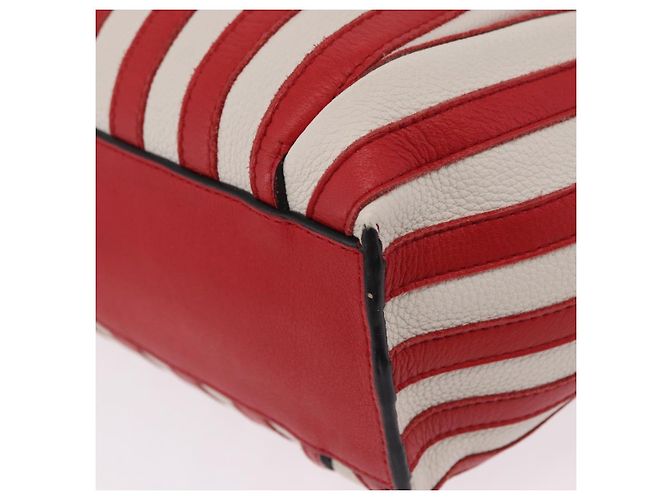 LOEWE Tote Bag Leder Rot Silber - Ansicht 19
