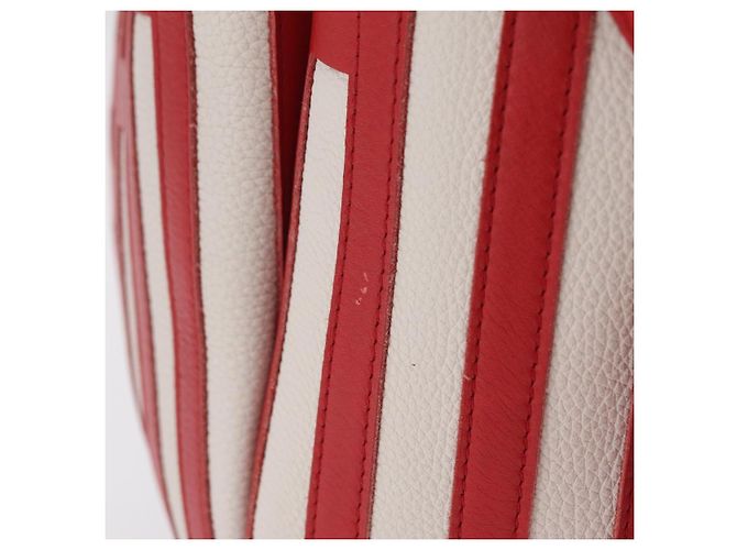 LOEWE Tote Bag Leder Rot Silber - Ansicht 5