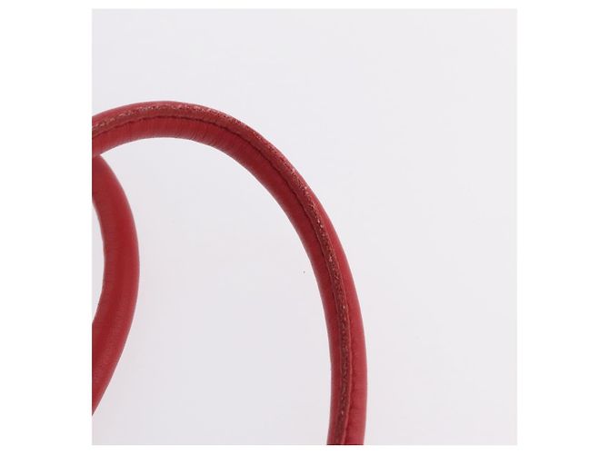 LOEWE Tote Bag Leder Rot Silber - Ansicht 9
