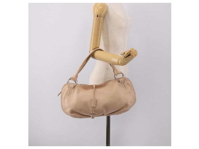 Céline CELINE Bittersweet Tote Bag Leather Beige Silver - vista 32