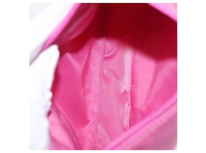 PRADA Bolso de mano Nylon Rosa Plata - vista 10