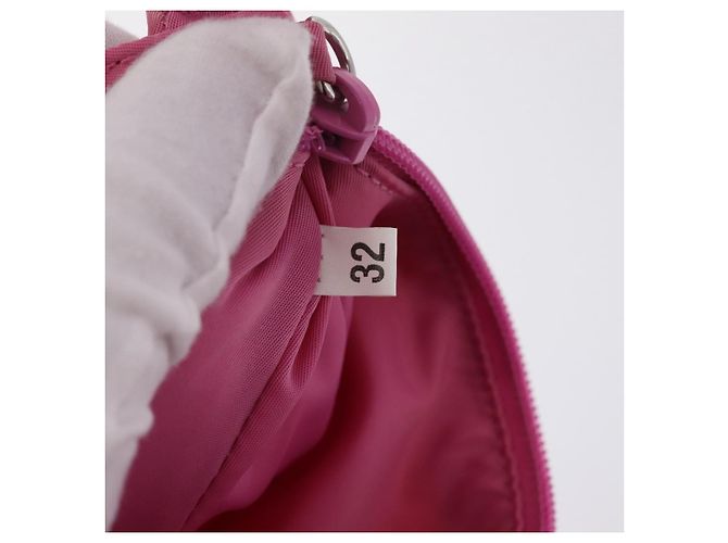 PRADA Bolso de mano Nylon Rosa Plata - vista 11