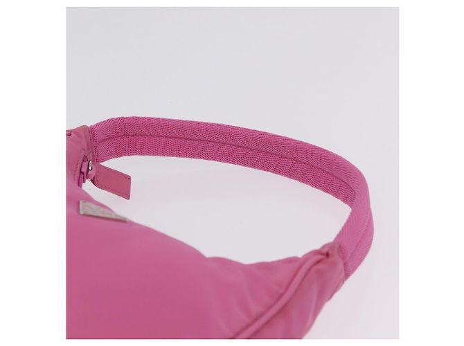 PRADA Bolso de mano Nylon Rosa Plata - vista 14