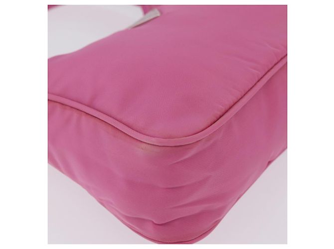 PRADA Bolso de mano Nylon Rosa Plata - vista 15