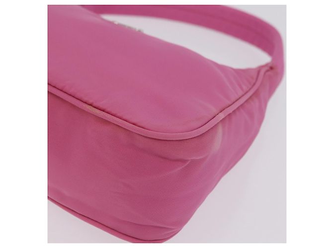 PRADA Bolso de mano Nylon Rosa Plata - vista 16